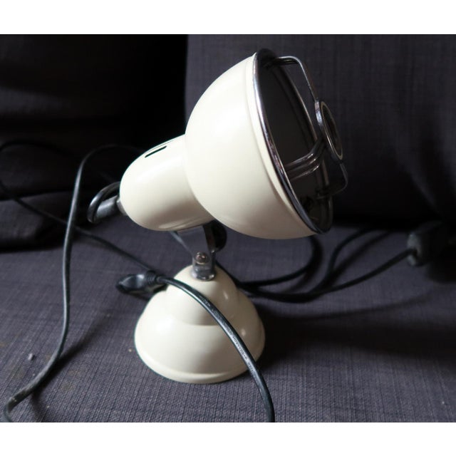 Beige Vintage French Wall Hanging or Tabletop Lamp, Small and Functional Beauty For Sale - Image 8 of 9
