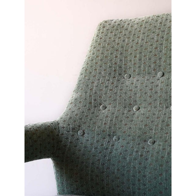 Set of Vintage Scandinavian Mint Green Chairs, 1950s For Sale - Image 6 of 10