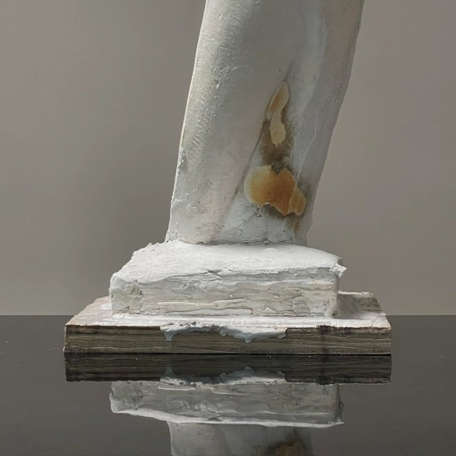 Vintage Modernist Abstract Figurative Plaster Sculpture by Tony Trezza (Ca. 1960) For Sale - Image 10 of 13