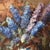 Julien Stappers, Delphinium, 20th Century, Oil on Canvas For Sale - Image 4 of 11