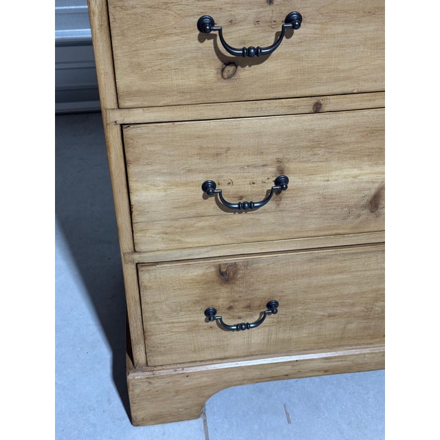 Antique Pine Three Drawers - Chest of Drawers From England For Sale - Image 9 of 18