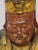 18/19th Century Chinese Gilt Lacquered Wood Carved Seated Temple Immortal Statue. There is some rubbing of gilding, chips,...