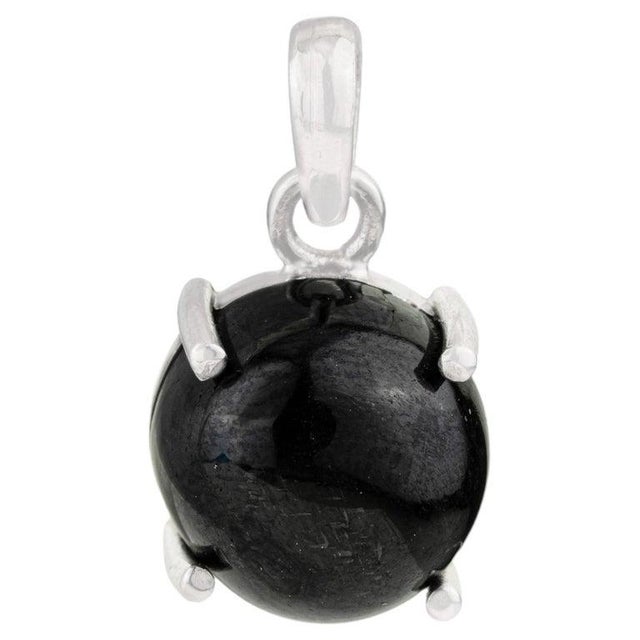 Not Yet Made - Made To Order Petite Solitaire Black Star Pendant in Sterling Silver For Sale - Image 5 of 12