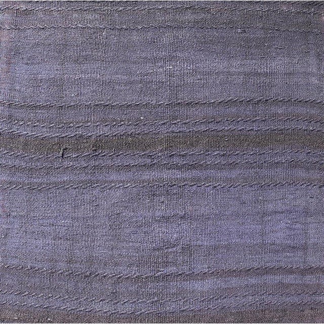Mid 20th Century Vintage Turkish Kilim Runner in Deep Blue and Purple Tones 2'2 X 7'4 For Sale - Image 5 of 10