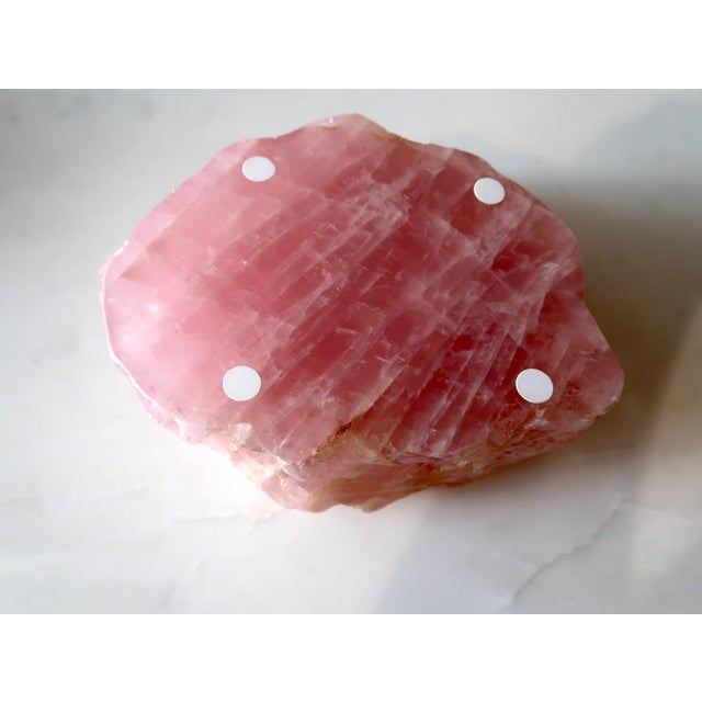 1960s Vintage Bowl in Rose Quartz, 1960s For Sale - Image 5 of 6