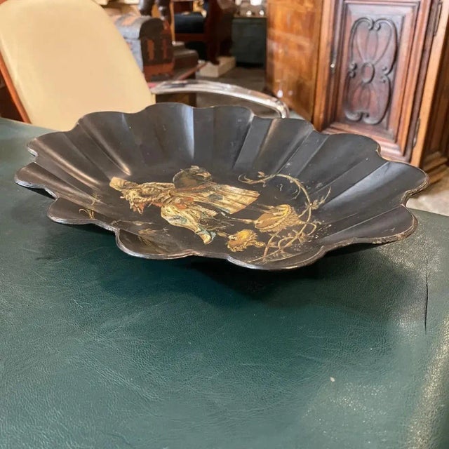 Late 19th Century Victorian Papier Machè British Basket For Sale - Image 6 of 11