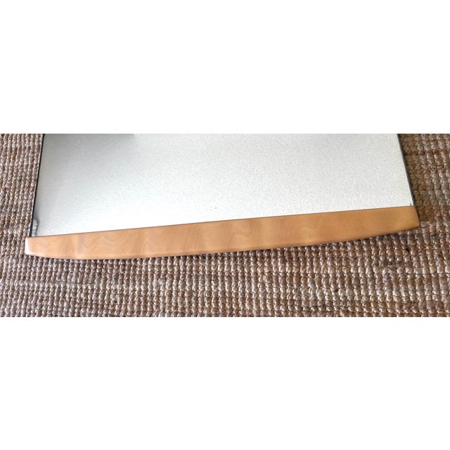 1940s Vintage 1940s Heywood Wakefield Wall Mirror Mid Century Modern / Art Deco Style For Sale - Image 5 of 6