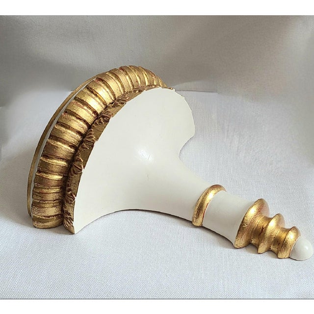 Wood Pair of Wall Brackets From Shantalle Studio For Sale - Image 7 of 8