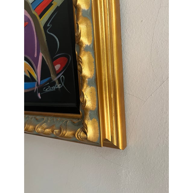 Early 21st Century Tango in the Moonlight by Alfred Cockel, Original Acrylic on Canvas For Sale - Image 5 of 10