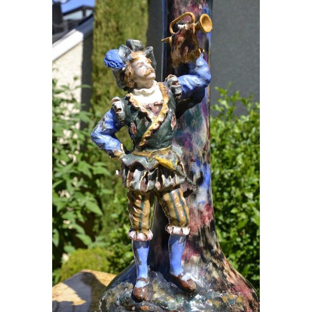 Glazed Ceramic Vases, 1920s, Set of 2 For Sale - Image 3 of 13