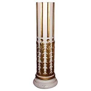 French Painted and Gilt Carved Wood Pedestal