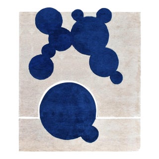 Hand-Knotted Liquidity Rug in Wool by Dinodo Studio For Sale