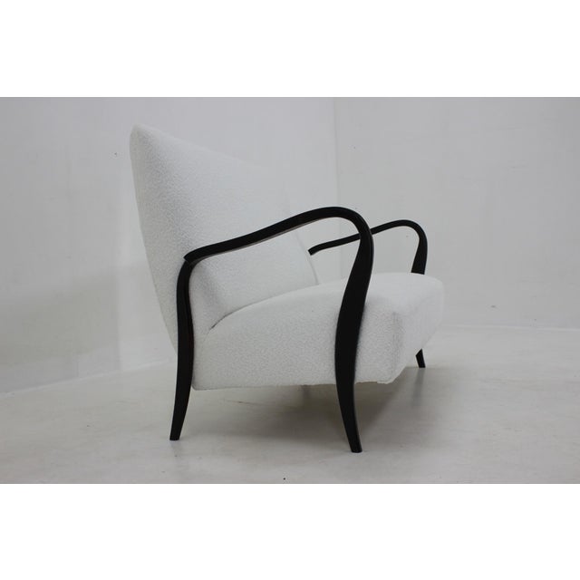 Wood Italian 2-Seat Sofa in Bouclé, 1960s For Sale - Image 7 of 16