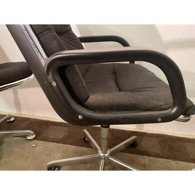 20th-Century Swivel Chairs, Set of 3 For Sale - Image 9 of 12