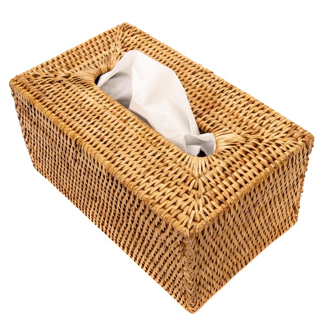 Artifacts Rattan Long Tissue Box For Sale