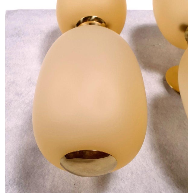 Amber 1980s Pair of Amber Murano Glass, Mid Century Modern Sconces For Sale - Image 8 of 11