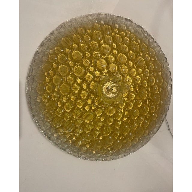 Venetian Murano Glass Flushmount Light, 1970s For Sale - Image 9 of 14