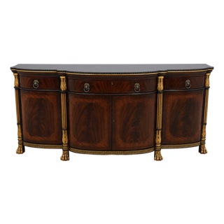 Ej Victor Mahogany Sideboard W. Lion Head Pulls For Sale