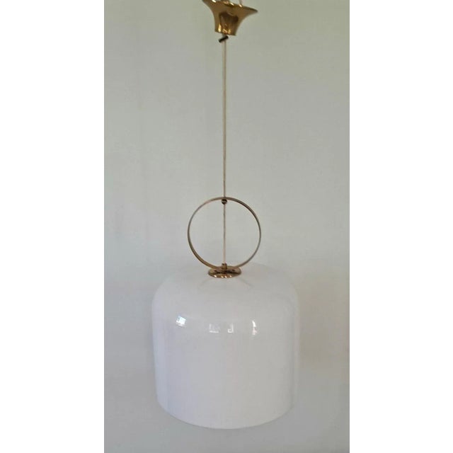 Metal Italian, Large Pendant XI Luigi Massoni for Guzzini For Sale - Image 7 of 12