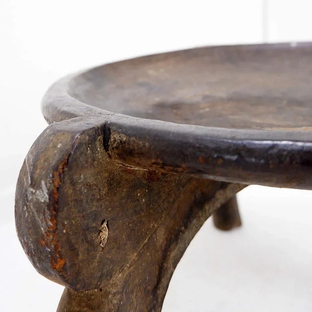 Brown Vintage Tanzanian Stool, 1960s For Sale - Image 8 of 12