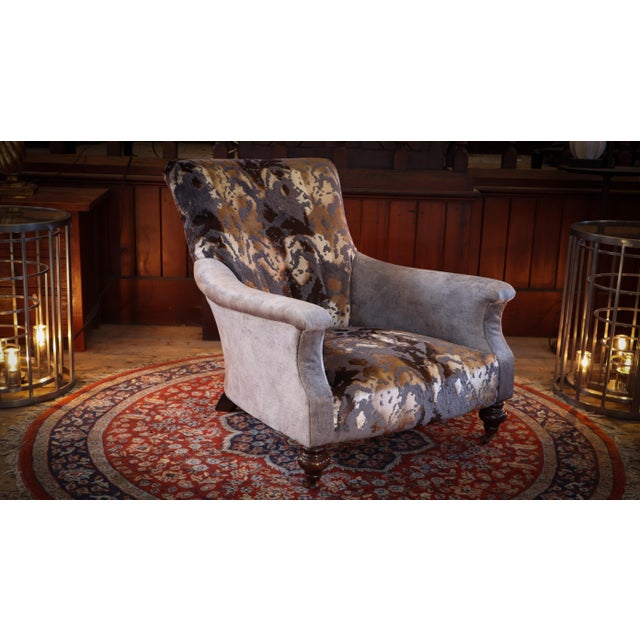 Slipper Armchair in Velvet by John Sankey, 2010s For Sale - Image 11 of 18