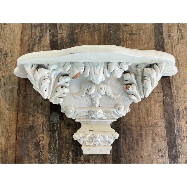 Mid 20th Century Pair of Vintage Carved Wood Brackets For Sale - Image 5 of 12