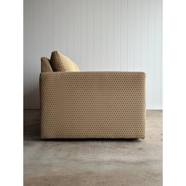 Modernist Diamond-Jacquard Sofa Attributed to Charles Pfister for Knoll, 1970s For Sale - Image 17 of 18