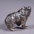 Vintage Silverplated Cast of a Strolling Bear Item e7244 A lovely sculpture of a strolling bear made of silver plated...