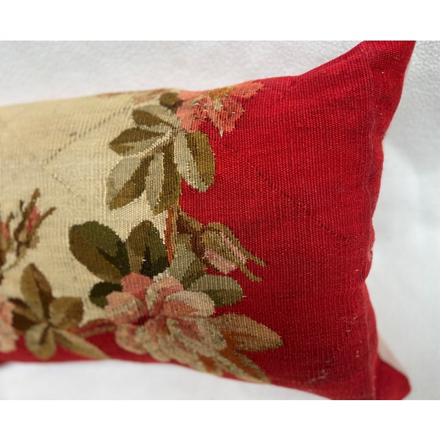 Pillow With 19th Century Aubusson Tapestry For Sale - Image 4 of 6