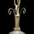 Italian Vintage Italian Brass & Cut Crystal 5 Light Chandelier C1950 For Sale - Image 3 of 8