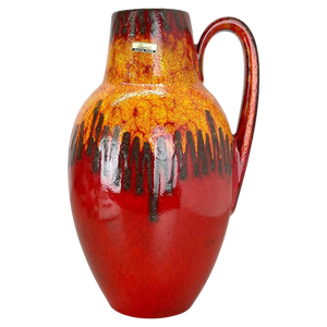 Large Pottery Fat Lava Lora-Style 279-38 Floor Vase by Scheurich, 1970s