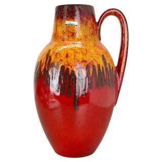 Large Pottery Fat Lava Lora-Style 279-38 Floor Vase from Scheurich, 1970s For Sale