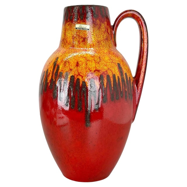 Large Pottery Fat Lava Lora-Style 279-38 Floor Vase from Scheurich, 1970s For Sale
