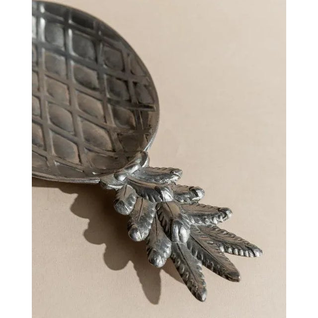 Silver Vintage Pineapple Bowl in Silver Plated Metal, 1960s For Sale - Image 8 of 11
