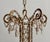 Farmhouse Antique Italian Crystal Beaded Chandelier For Sale - Image 3 of 10