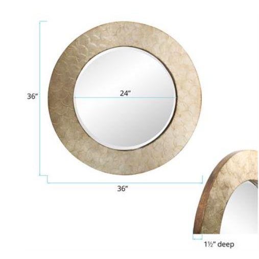 Kenneth Ludwig Chicago Kenneth Ludwig Chicago Camelot Mirror For Sale - Image 4 of 6