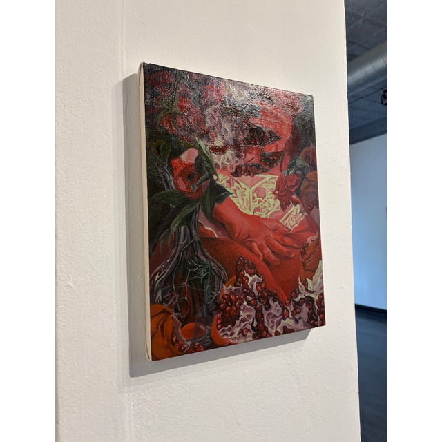 Tara Sabini Sting Oil on Canvas 12 x 16 "My practice explores the implications of femininity as it is imposed upon the...