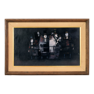 Untitled Mid-Century Painting - Group of Men by Antonio Rodriguez Luna