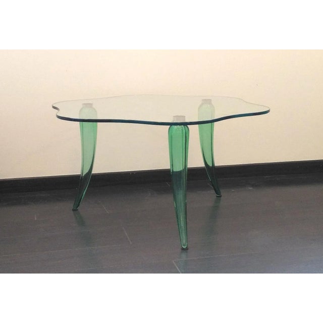 Metal Vintage Murano Glass Coffee Table For Sale - Image 7 of 7