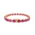Metal Certified 23.37 Carat Pinkish Red Ruby Bracelet Valentine Gift in 14k Yellow Gold For Sale - Image 7 of 13