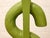 Late 20th Century Oversized Lime Green Concrete Dollar Sign Sculpture For Sale In Los Angeles - Image 6 of 8