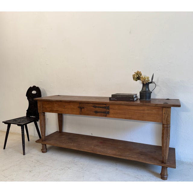 Rustic Rustic Spanish Console Table, 1950s For Sale - Image 3 of 18