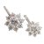 T Foster & Co Platinum Flower 4.84ctw Diamond Stud Halo Earrings GIA These earrings are for pierced ears. Metal: Platinum...