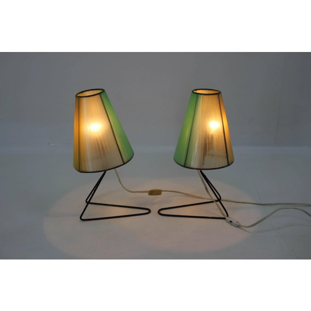 Mid-Century Modern Mid-Century Table or Bedside Lamps, 1960s, Set of 2 For Sale - Image 3 of 7