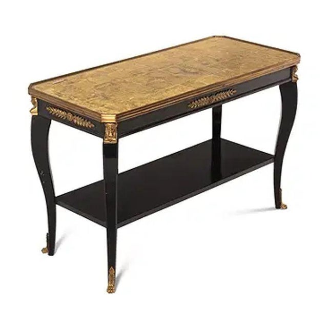 Vintage French Stamped Maison Jansen Louis XVI Low Table For Sale - Image 4 of 4