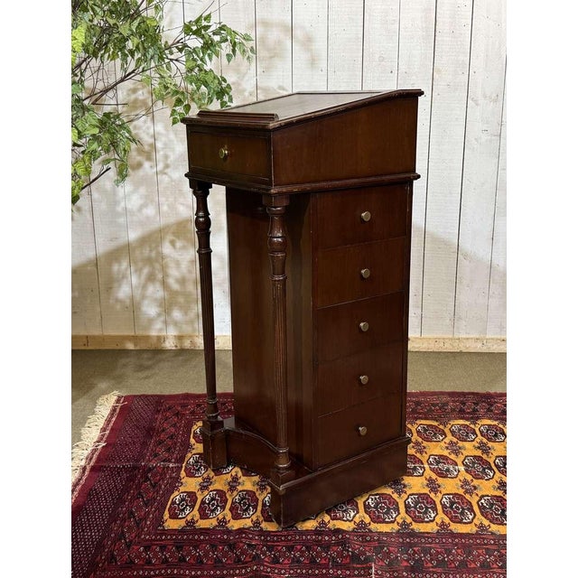 English Mahogany Music Stand, 1950s For Sale - Image 6 of 14