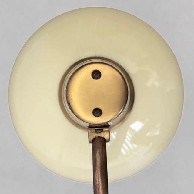 Mid-Century Wall Lamp in Brass, Oak & Glass by Bo Råman for Asea, Sweden, 1950s For Sale - Image 10 of 15