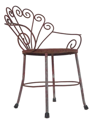Vintage Iron Garden Chair, 1950