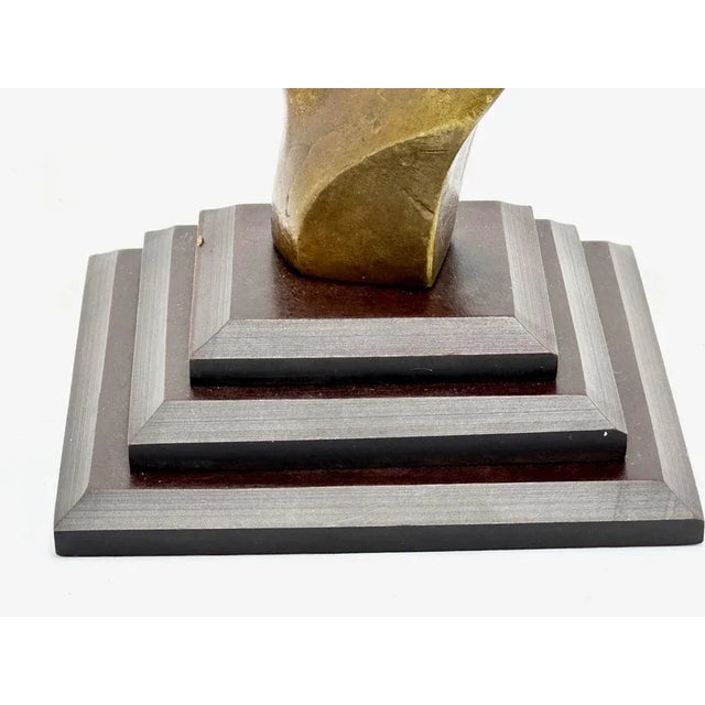 1930s French Art Deco Female Bronze Statue, 1930s For Sale - Image 5 of 7