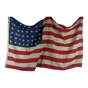 Vintage Lexington 48-Star Sewn American Flag, 3 × 5 Ft, Red, White & Blue